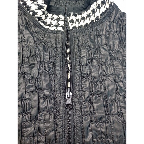 Women's Quilted Vest Full Zip Mock Neck Slash Pockets Sz 6 - Picture 4 of 11